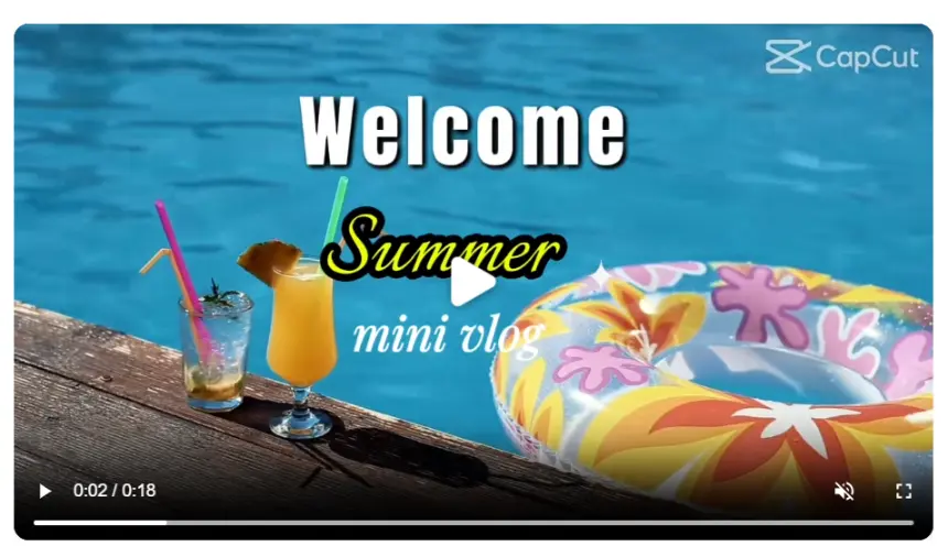 Trending CapCut Templates Download (2026 Update) 4 summer mini vlog